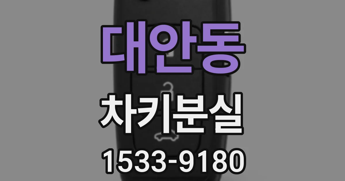 대안동 차키분실