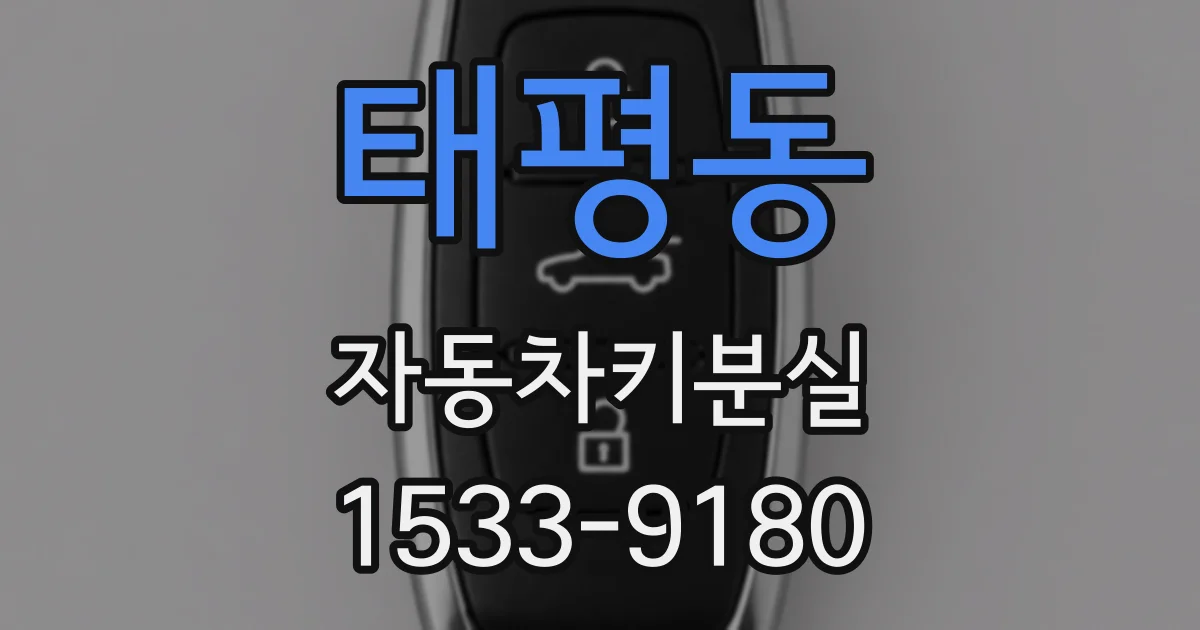 태평동 자동차키분실