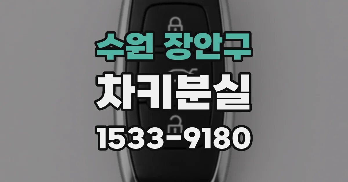 수원 장안구 차키분실
