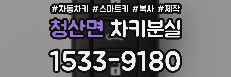 청산면 차키분실