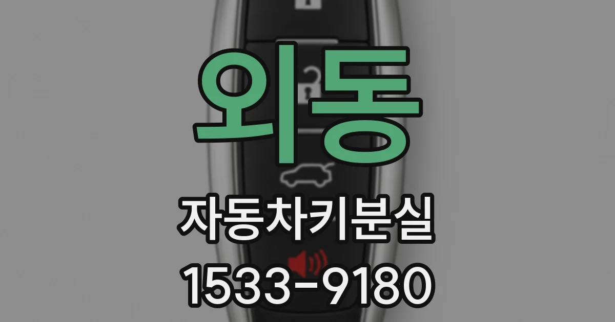 외동 자동차키분실