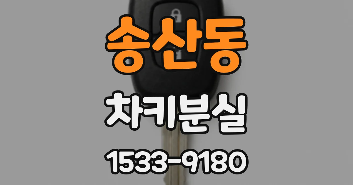 송산동 차키분실