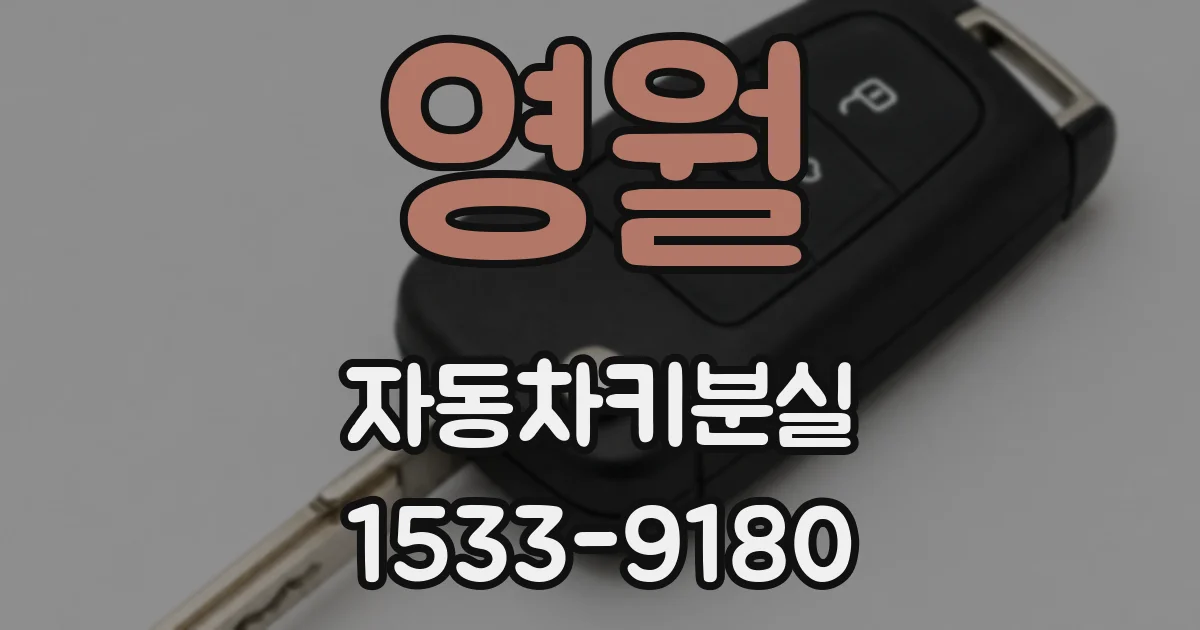 영월 자동차키분실