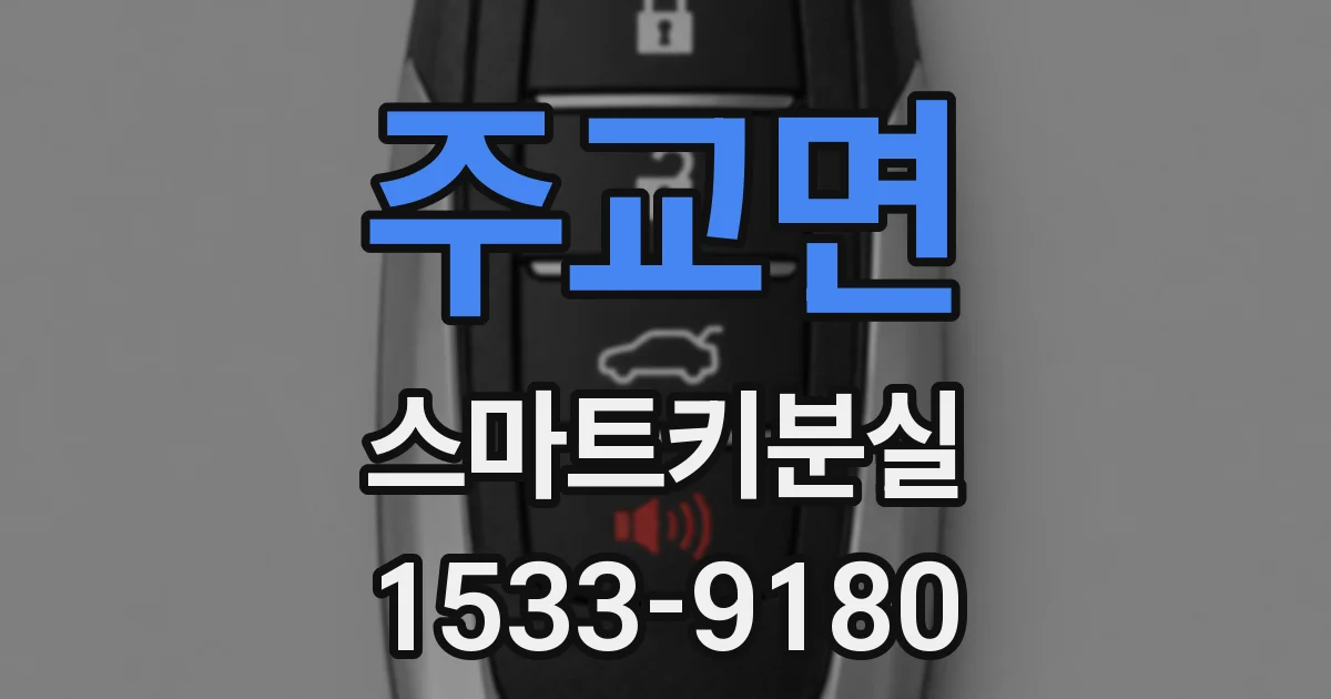 주교면 스마트키분실