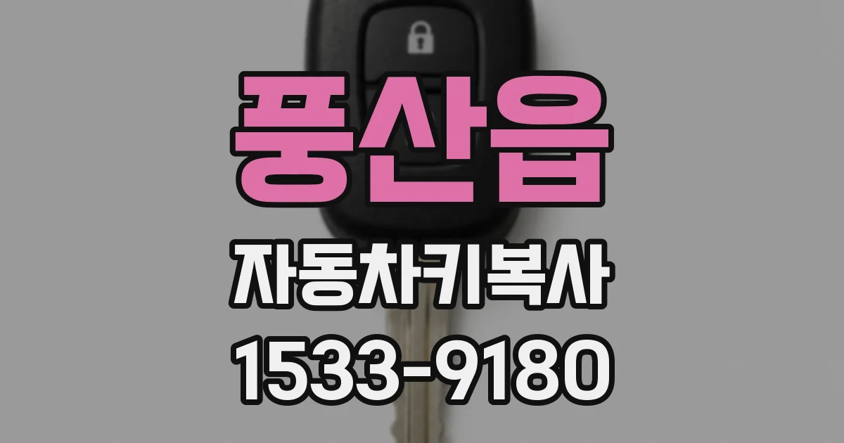 풍산읍 자동차키복사