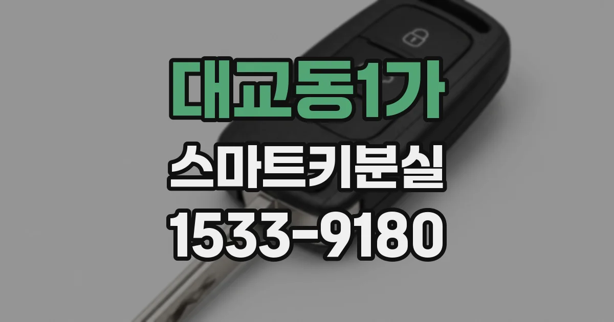 대교동1가 스마트키분실