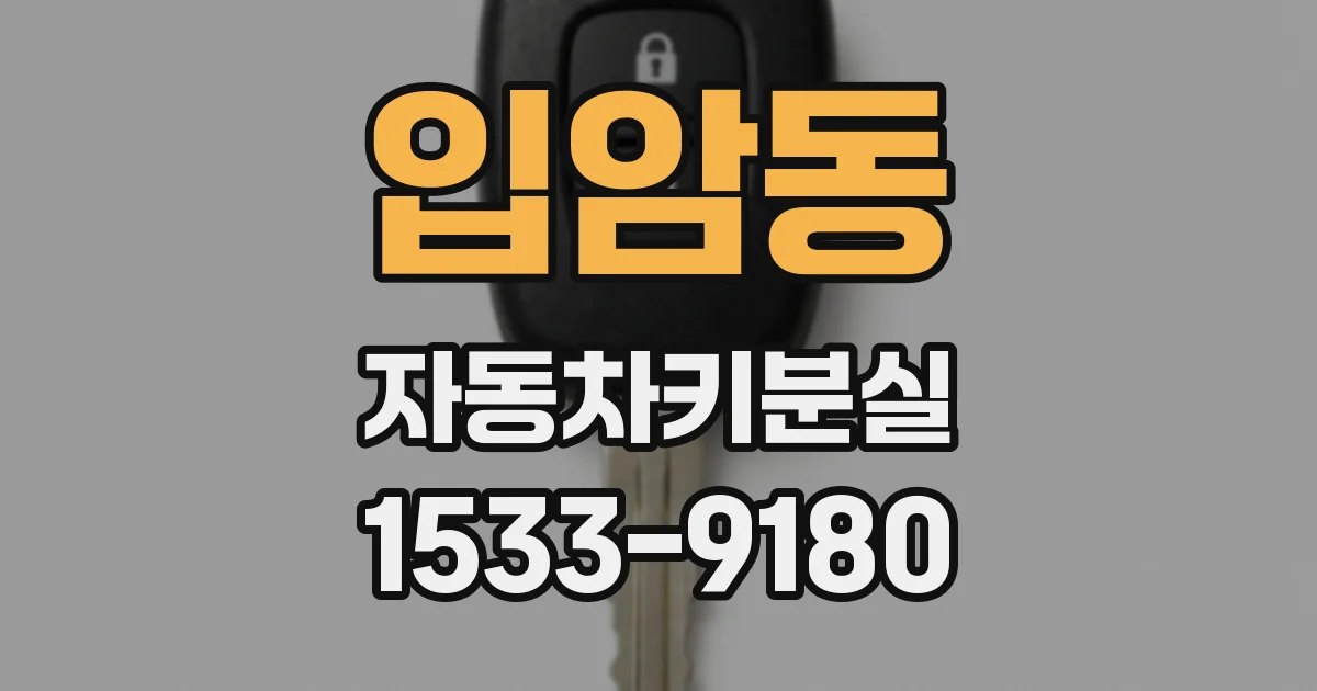 입암동 자동차키분실