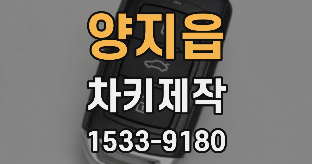 양지읍 차키제작