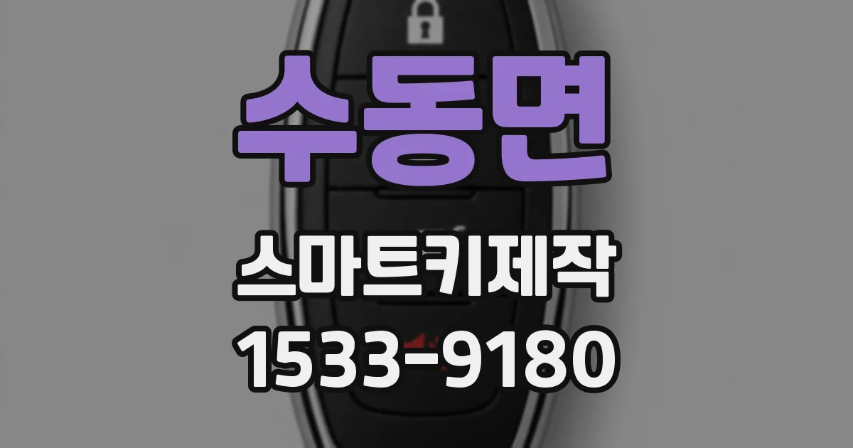 수동면 스마트키제작