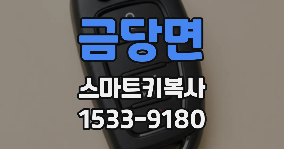 금당면 스마트키복사