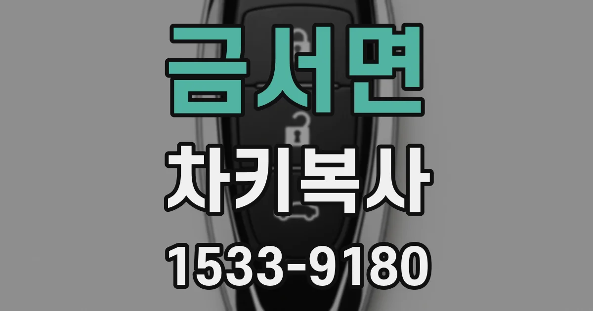 금서면 차키복사