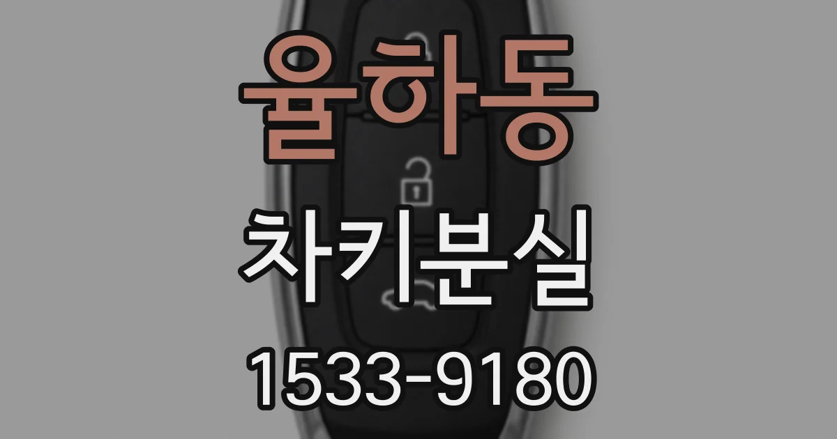 율하동 차키분실