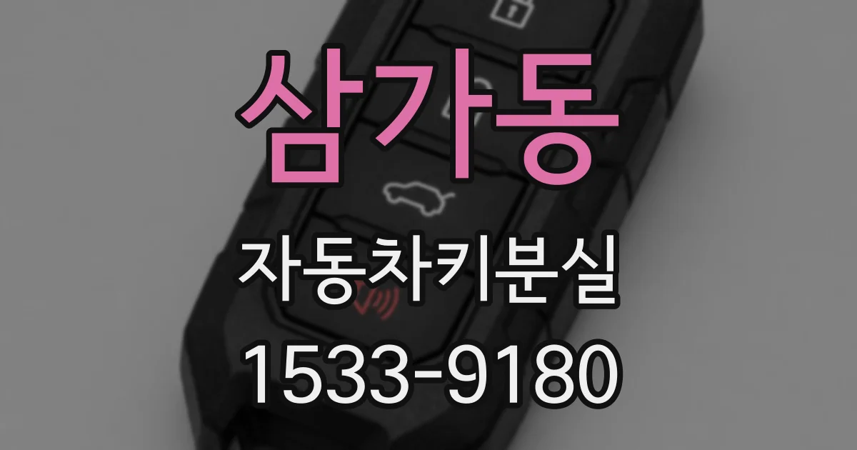 삼가동 자동차키분실