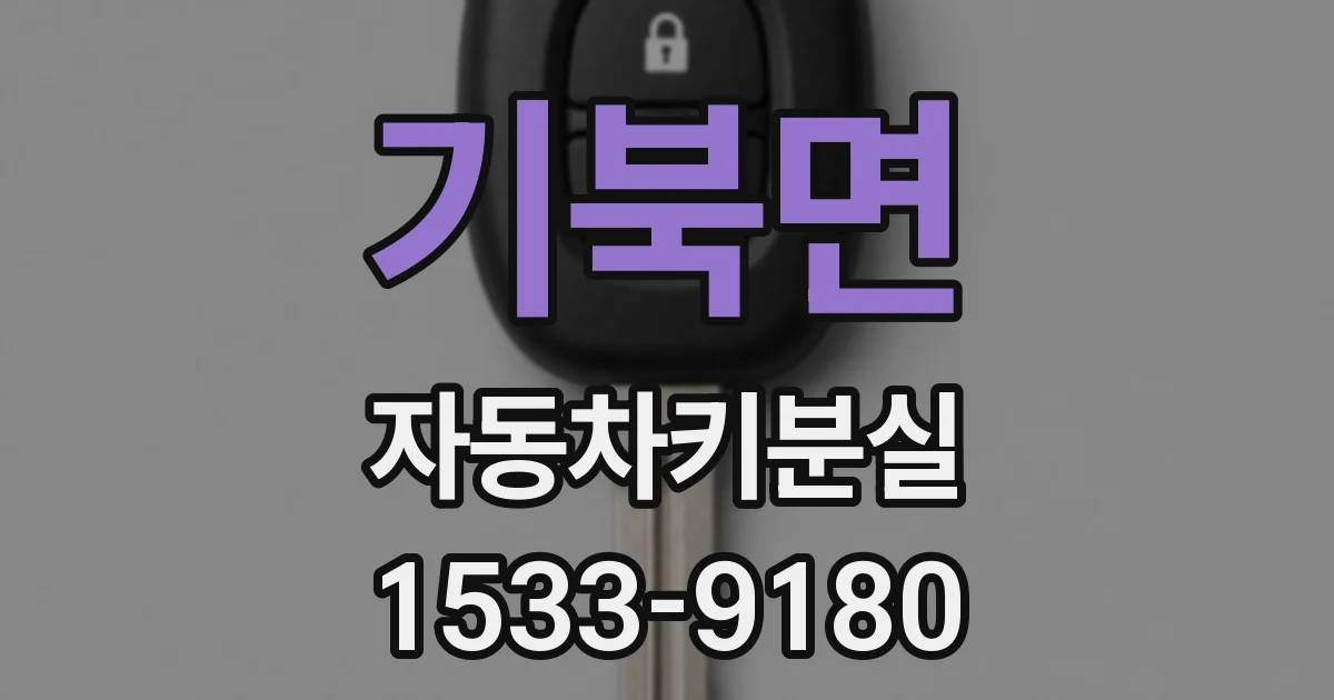 기북면 자동차키분실