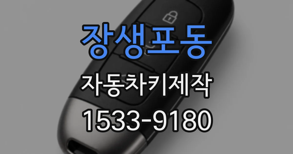 장생포동 자동차키제작