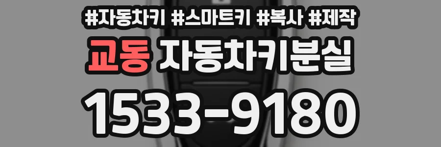 교동 자동차키분실