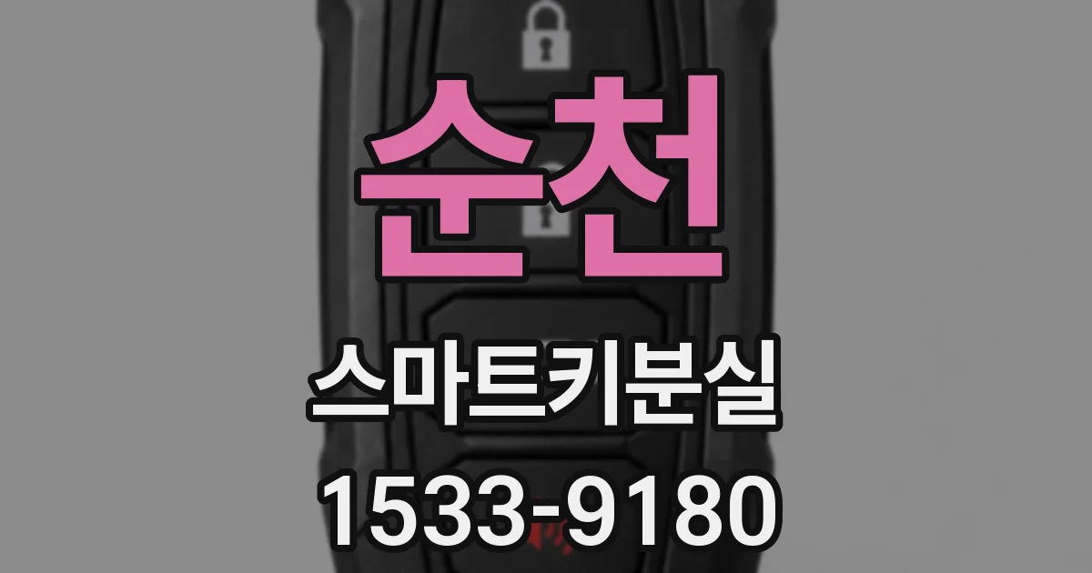 순천 스마트키분실