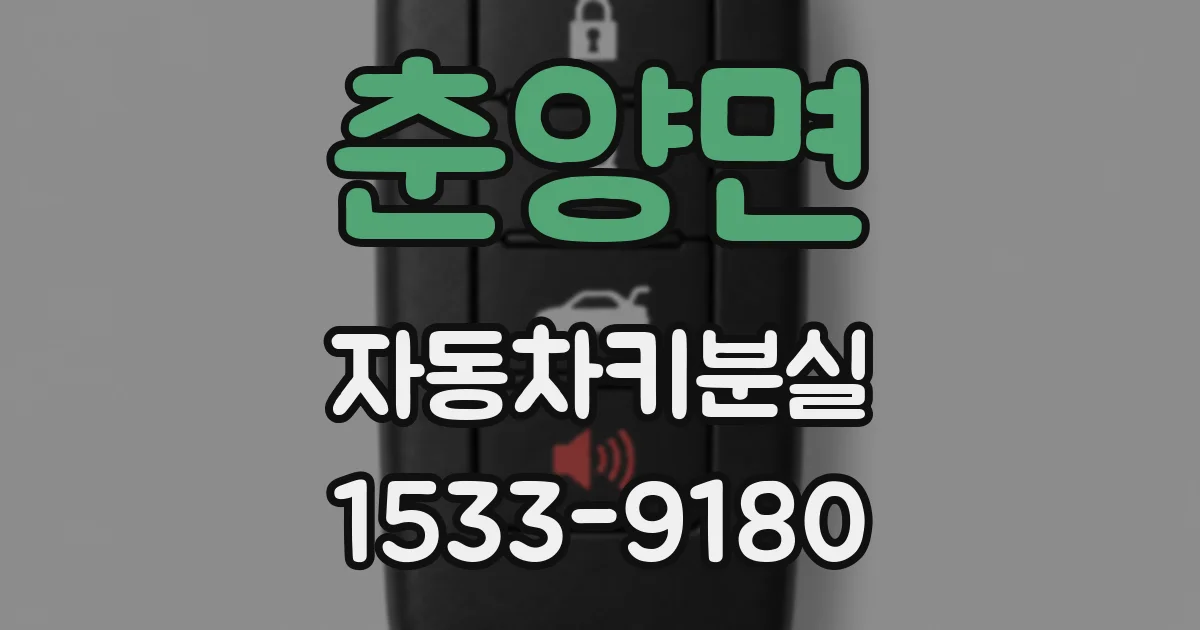 춘양면 자동차키분실