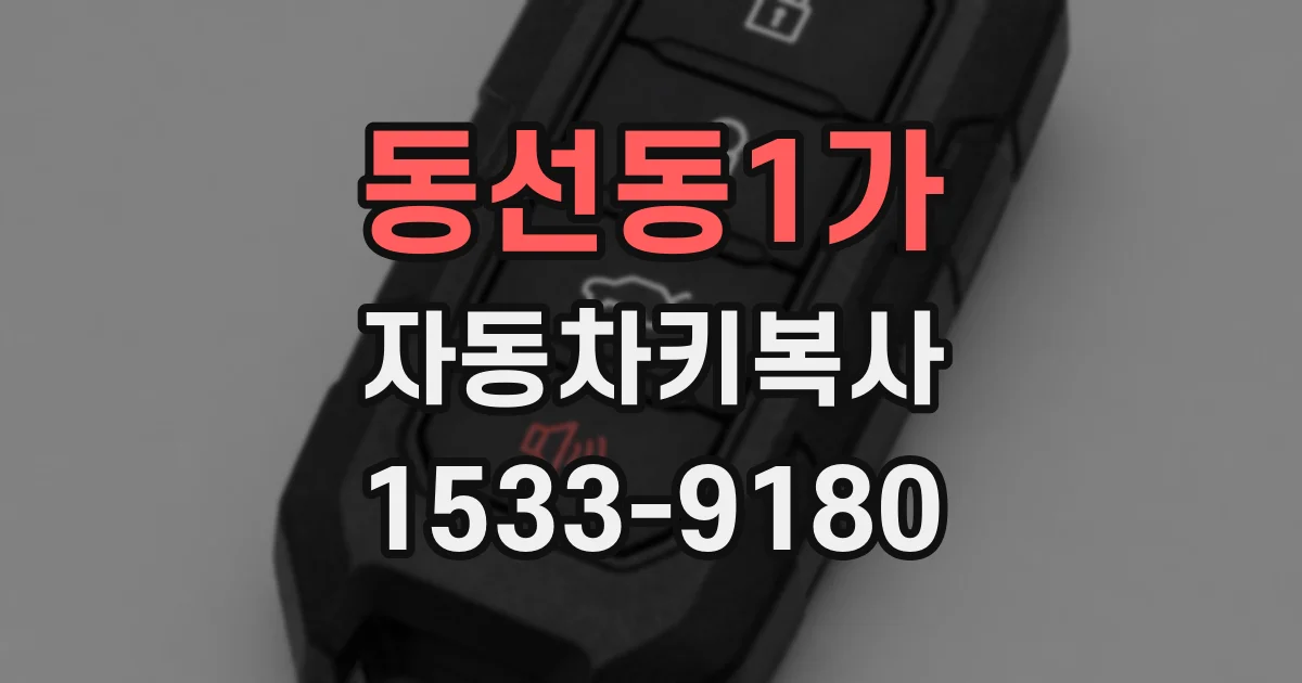 동선동1가 자동차키복사