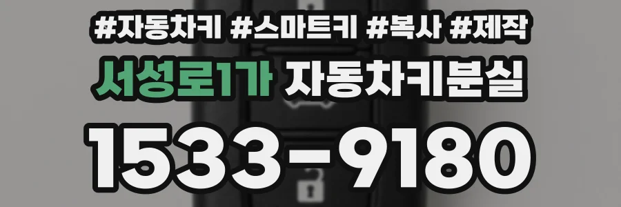 서성로1가 자동차키분실