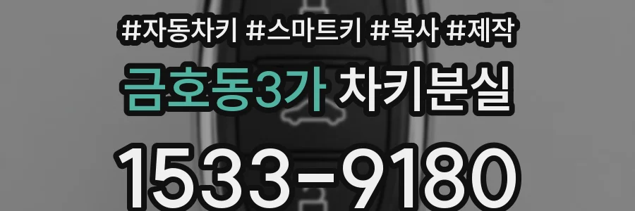 금호동3가 차키분실
