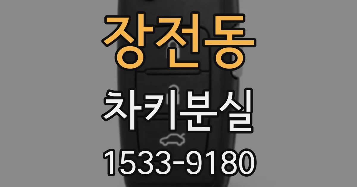 장전동 차키분실