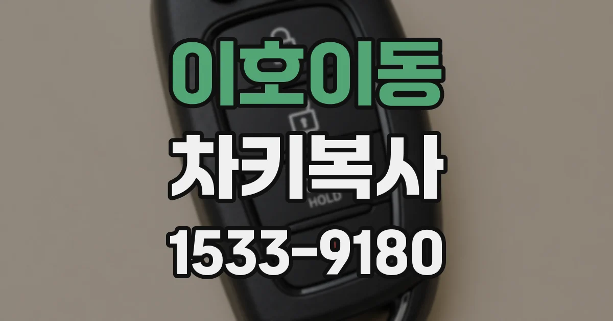 이호이동 차키복사