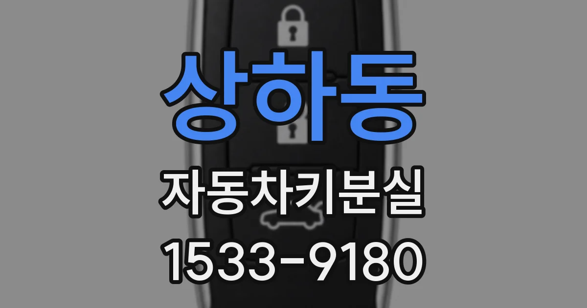 상하동 자동차키분실