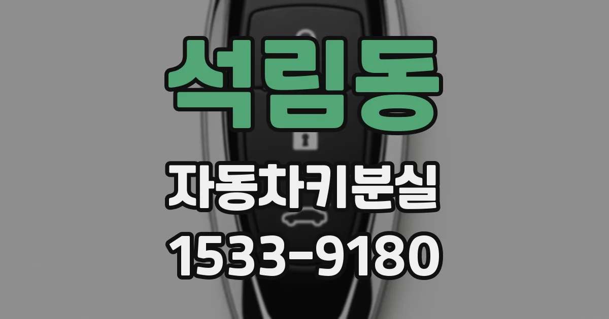 석림동 자동차키분실