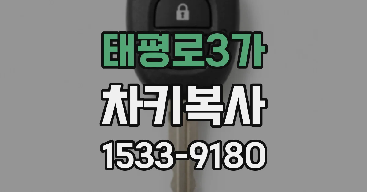 태평로3가 차키복사