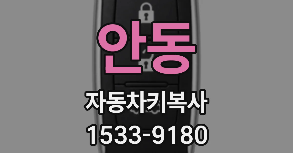 안동 자동차키복사