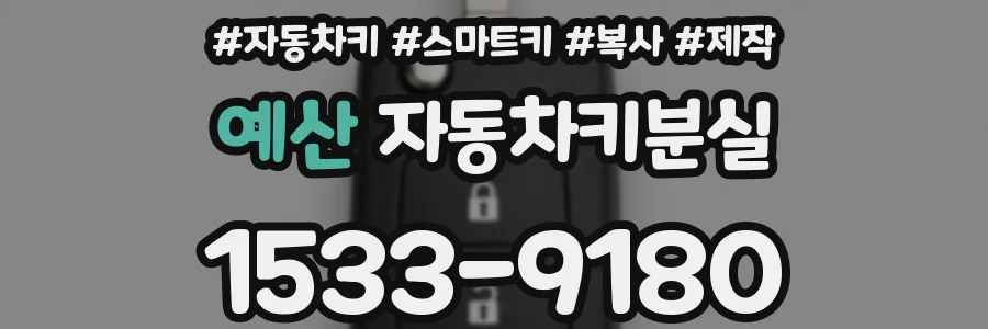 예산 자동차키분실