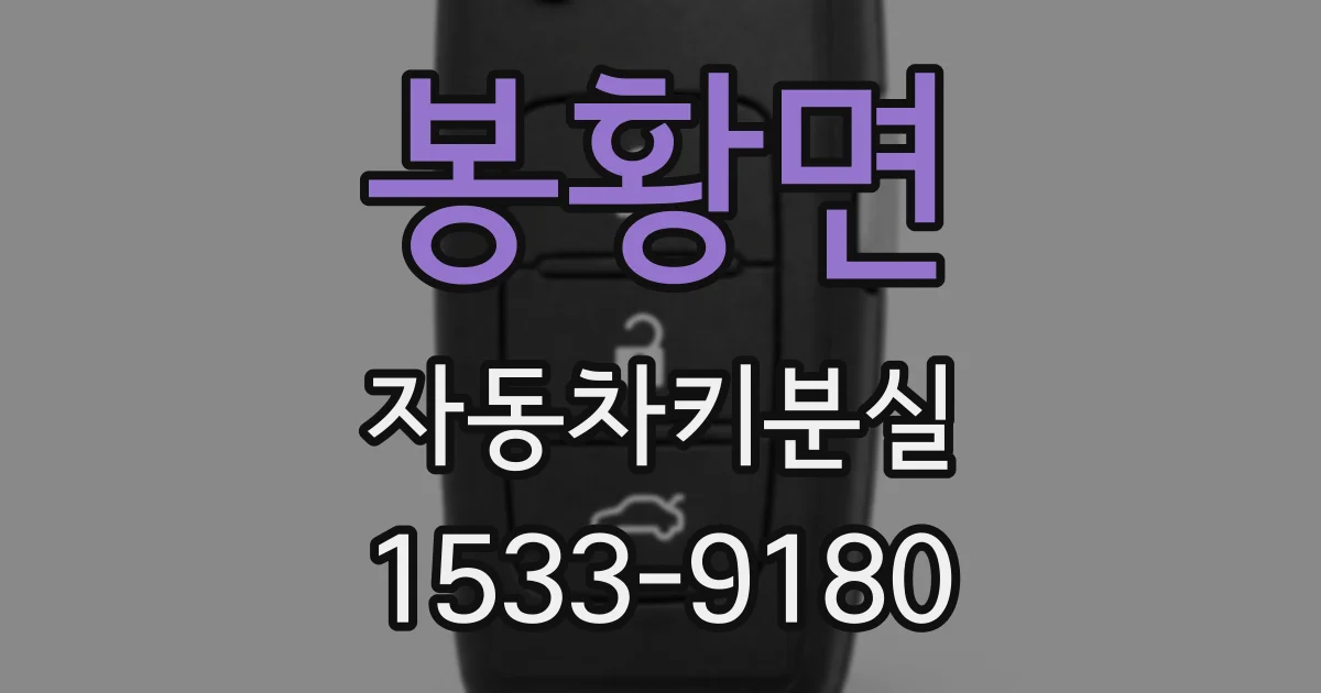 봉황면 자동차키분실