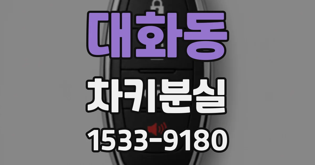 대화동 차키분실
