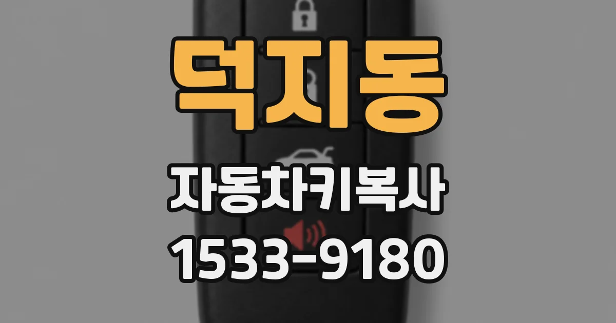 덕지동 자동차키복사