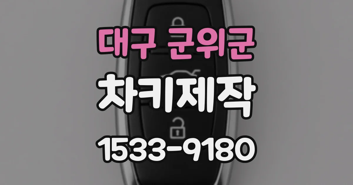 대구 군위군 차키제작