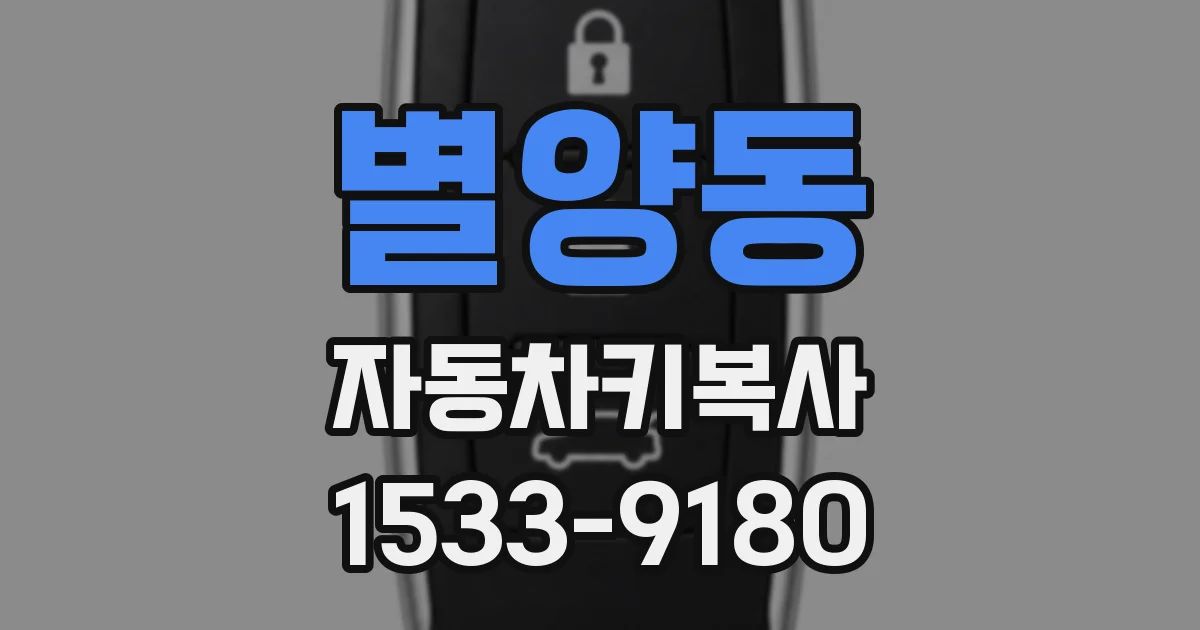 별양동 자동차키복사