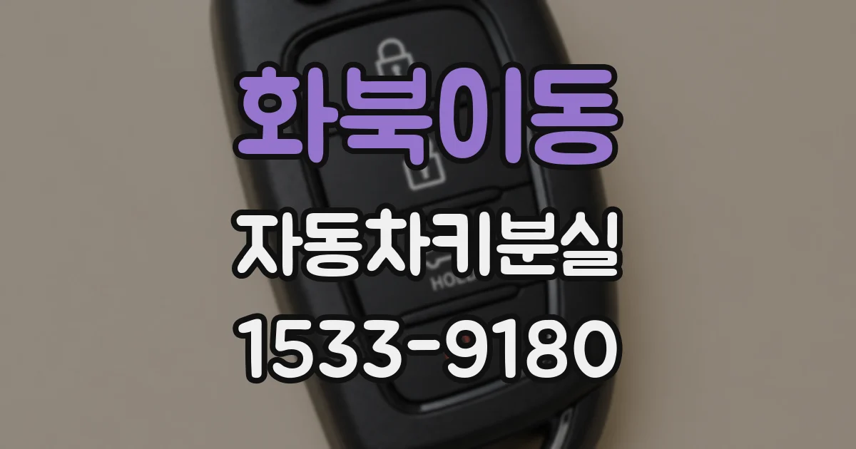 화북이동 자동차키분실