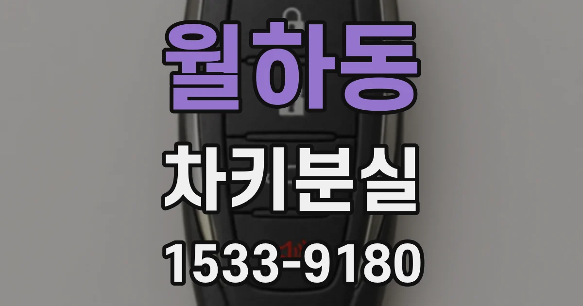 월하동 차키분실