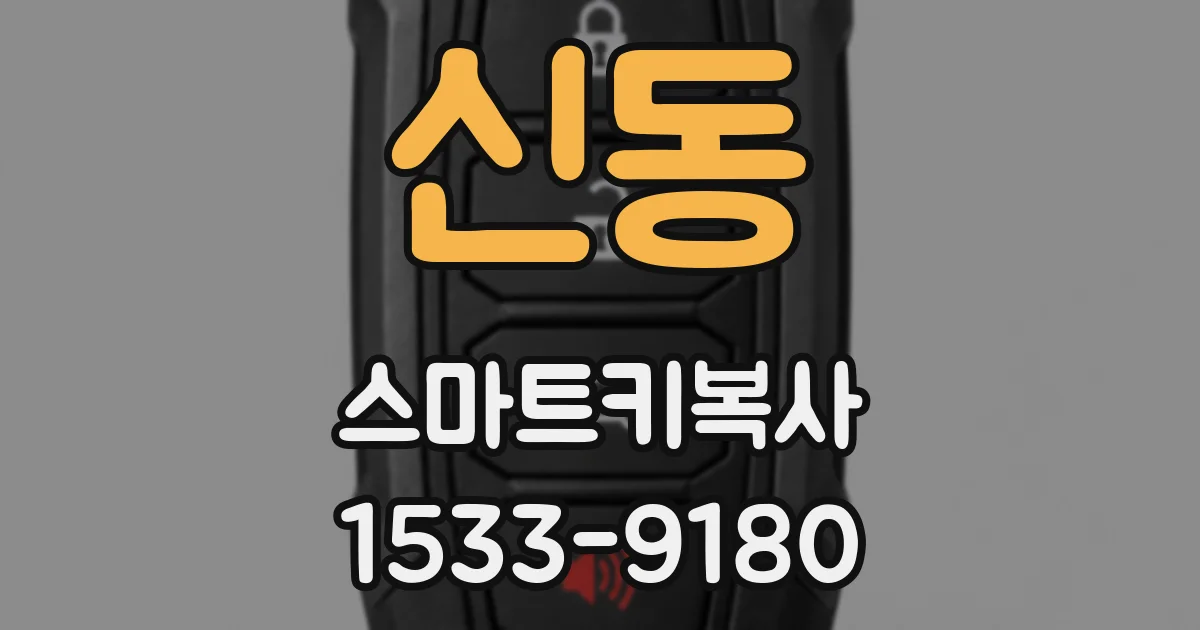 신동 스마트키복사