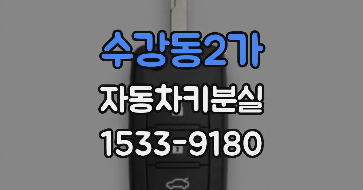 수강동2가 자동차키분실