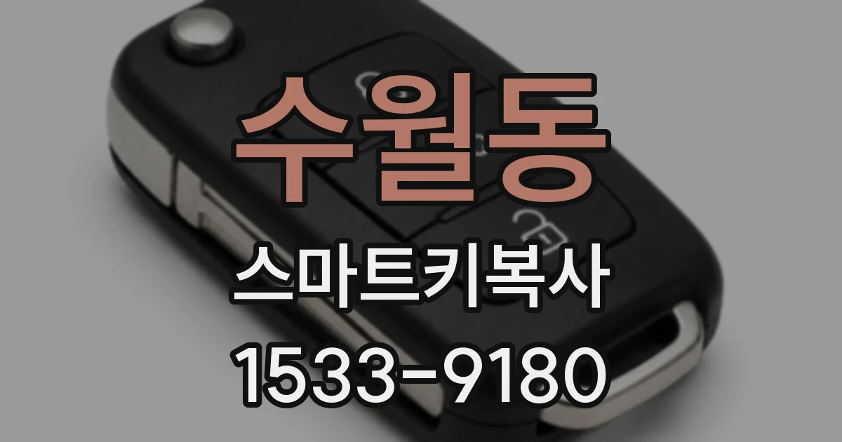 수월동 스마트키복사