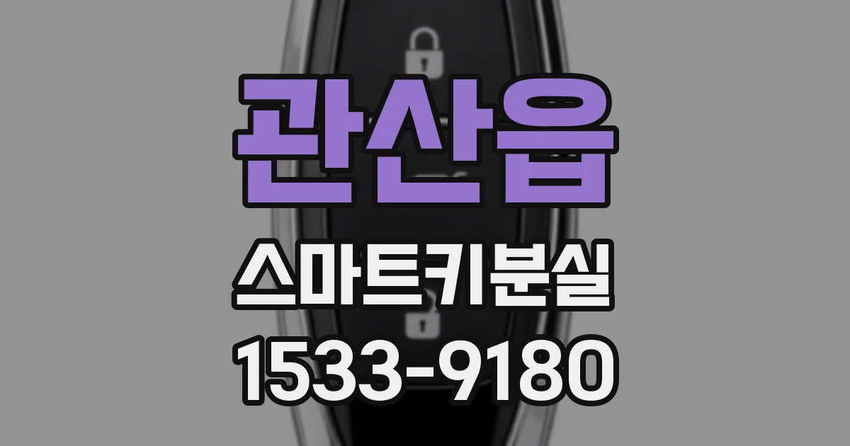 관산읍 스마트키분실