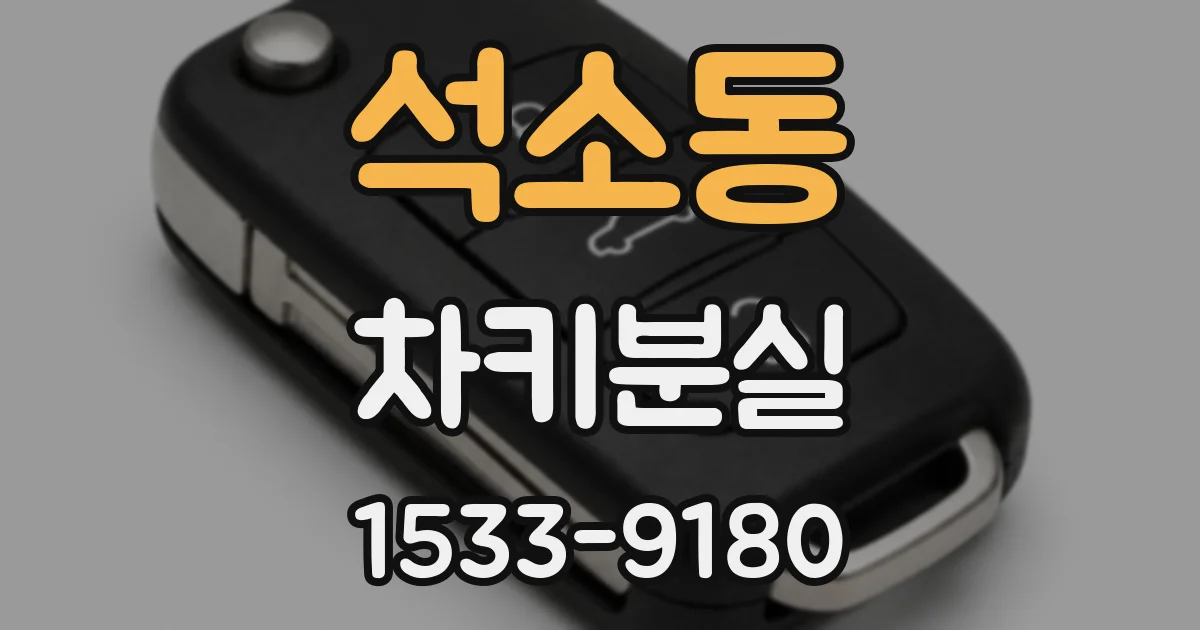석소동 차키분실