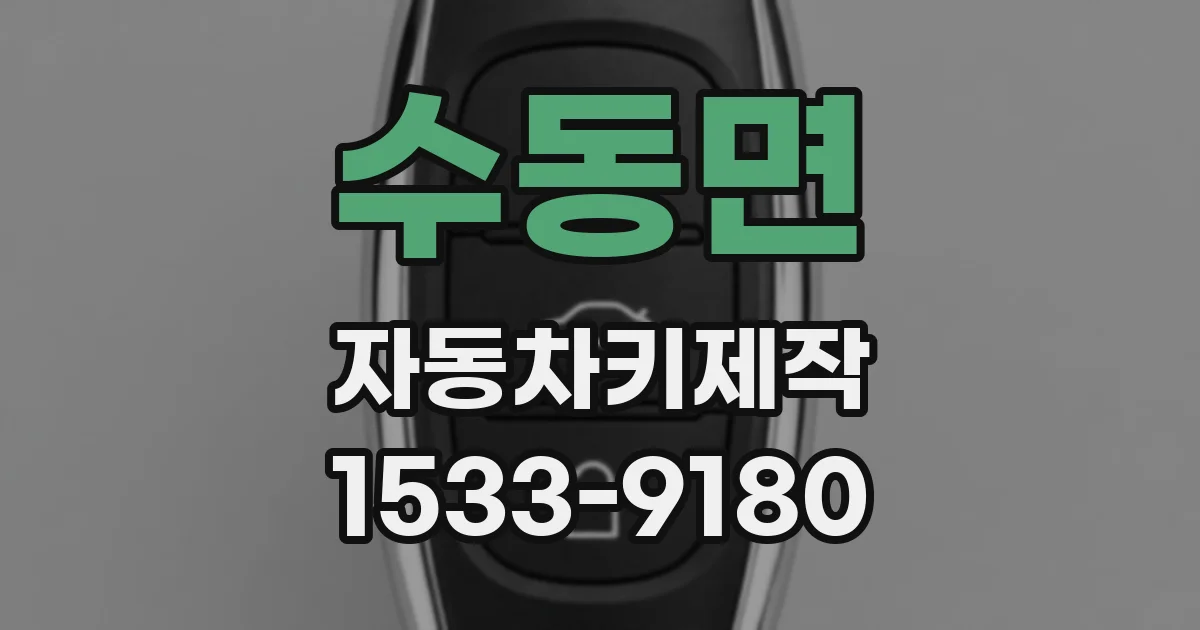 수동면 자동차키제작