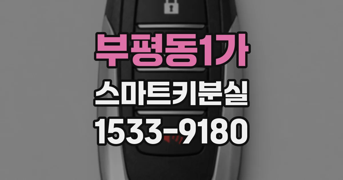 부평동1가 스마트키분실
