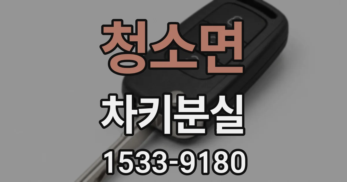 청소면 차키분실