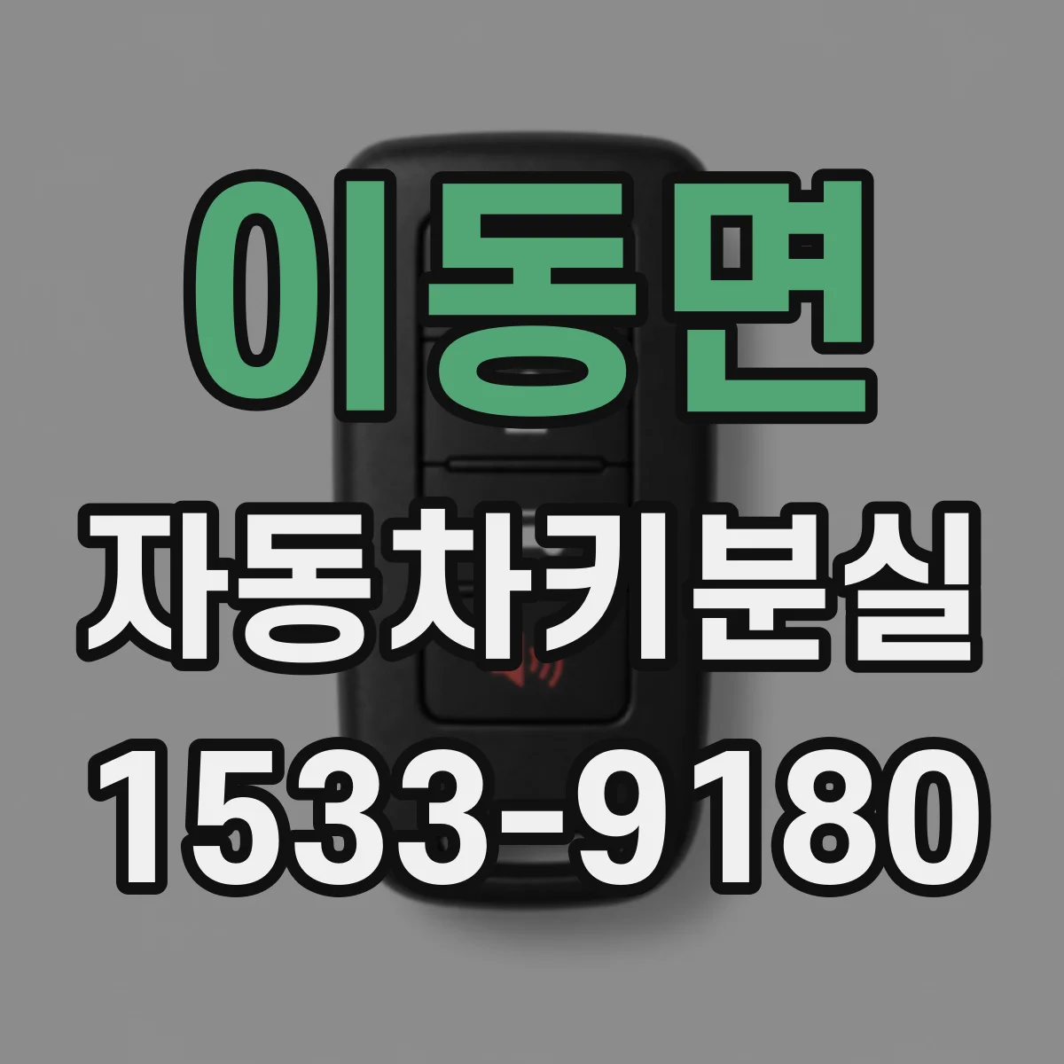 이동면 자동차키분실