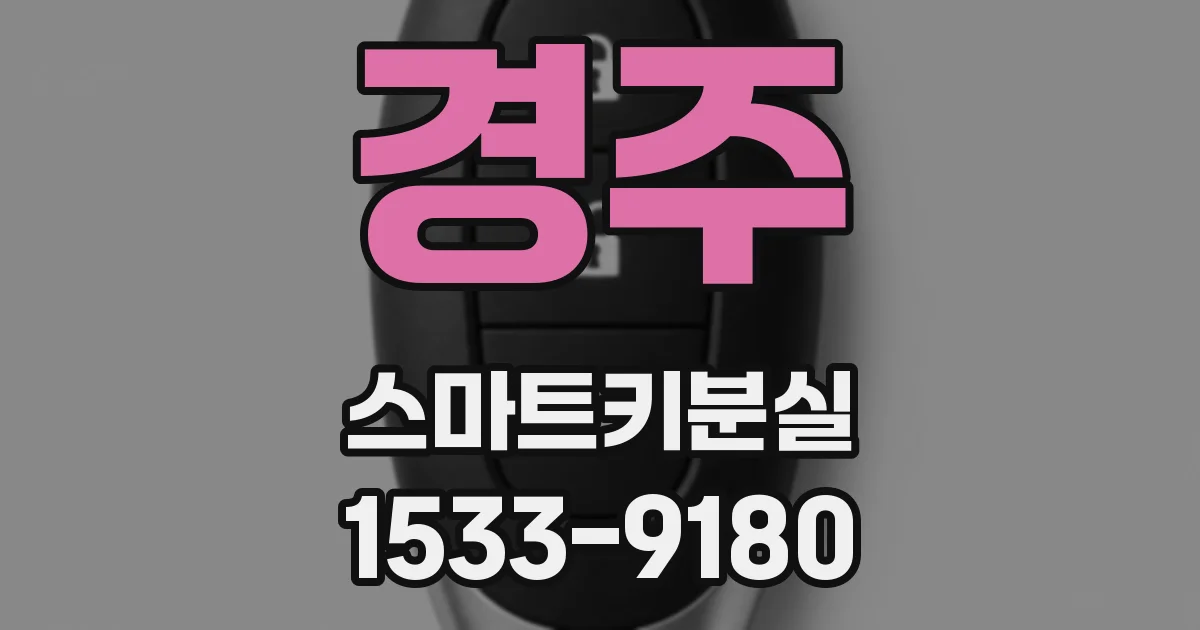경주 스마트키분실