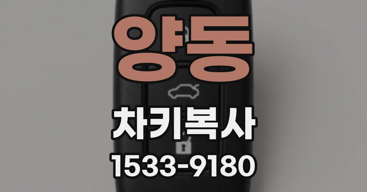 양동 차키복사